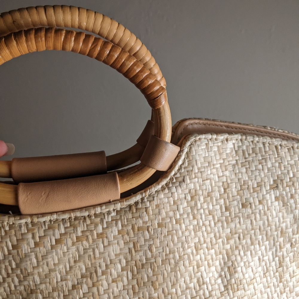 Small rattan hand bag - Picture 2 of 6